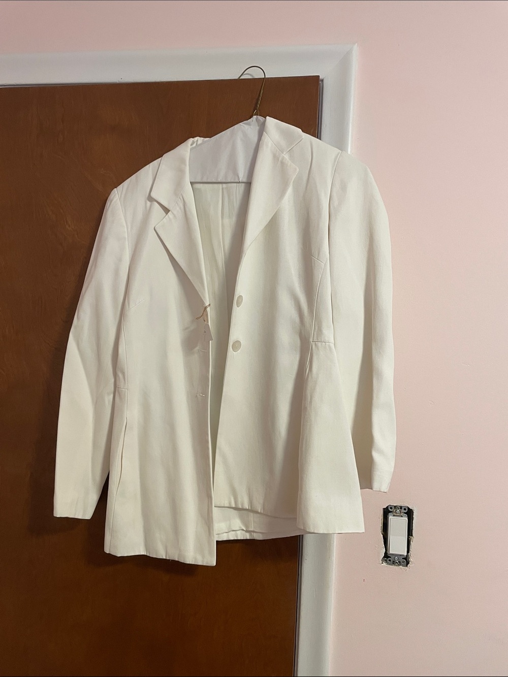 Padded oversized blazer